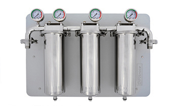 Fully stainless-steel filtering units for hospitals